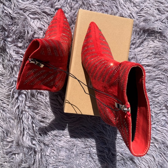 Rue21 Shoes - Rue 21 red boot heels